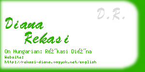 diana rekasi business card